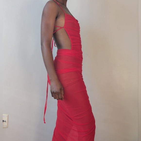 Revolve x Michael Costello Follie Gown in Red   | Small - Picture 7 of 10